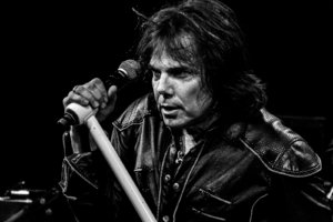 Joey Tempest, lead singer of Swedish rock band Europe, closing out the show at The Granada Theater in Lawrence, Kansas