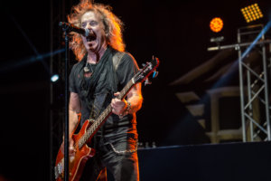 Night Ranger lead singer Jack Blades performing live at Old Shawnee Days in Shawnee, KS on June 3, 2017.