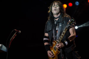Keri Kelli of Night Ranger live in concert at Old Shawnee Days in Shawnee, KS on June 3, 2017.