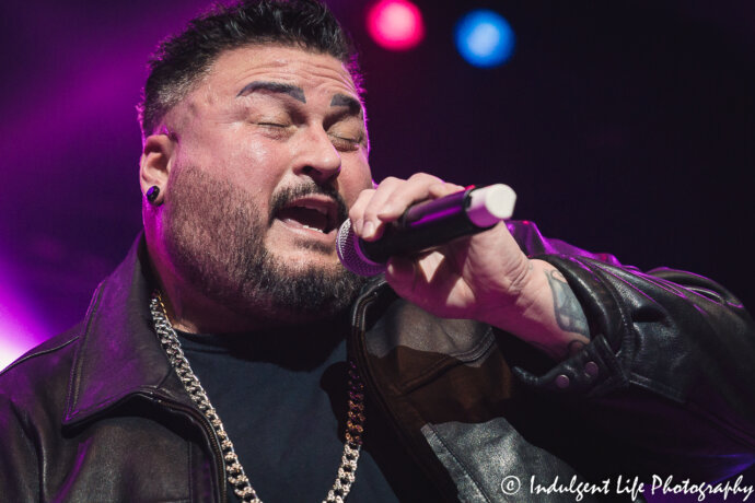 Color Me Badd lead singer Bryan Abrams performing live at Ameristar Casino's Star Pavilion in Kansas City, MO on March 2, 2019.