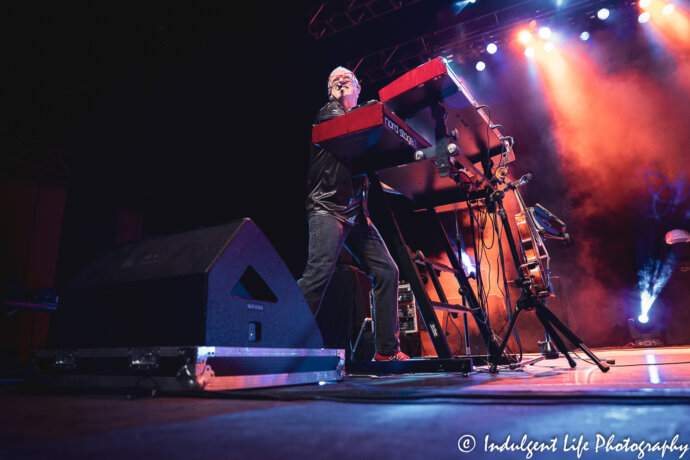 Shooting Star keyboardist Dennis Laffoon performing live at Ameristar Casino in Kansas City, MO on November 23, 2019.