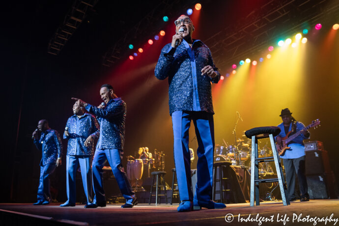 Motown group the Four Tops live in concert at Ameristar Casino Hotel Kansas City on August 3, 2019.