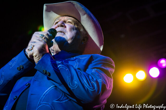 Country and pop music artist Johnny Lee at the "Urban Cowboy" reunion show at Ameristar Casino's Star Pavilion in Kansas City, MO on July 13, 2018.