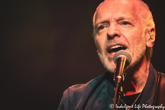 English rock artist Peter Frampton performing live during his retire tour stop at Starlight Theatre in Kansas City, MO on August 5, 2019.