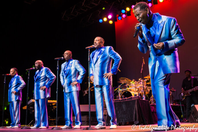 R&B group The Temptations performing live at Ameristar Casino's Star Pavilion in Kansas City, MO on August 11, 2018.