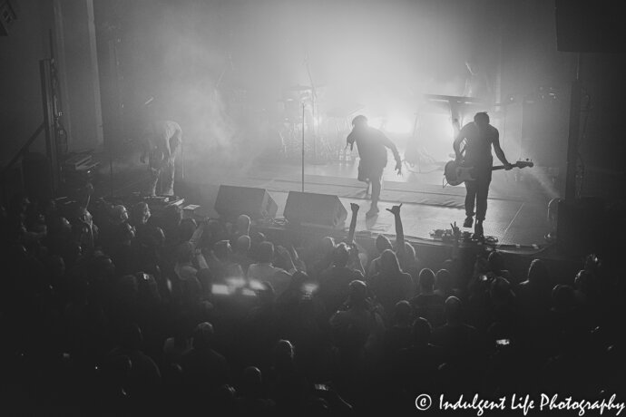 British electronic music artist Gary Numan and playing live at Madrid Theatre in Kansas City, MO on September 11, 2018.