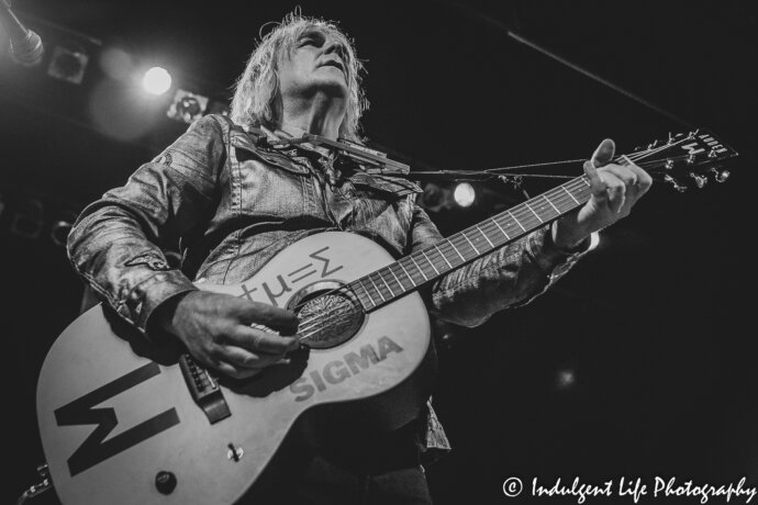 The Alarm lead singer Mike Peters playing live at the historic Liberty Hall in downtown Lawrence, KS on August 10, 2019.