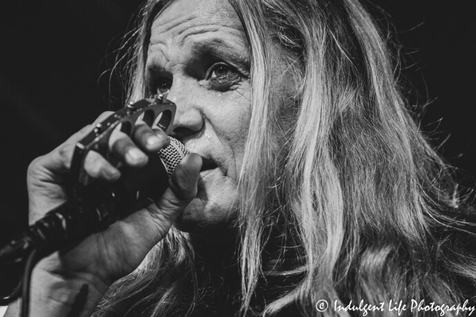 Skid Row founder and former frontman Sebastian Bach performing live at The Riot Room in Kansas City, MO on October 9, 2018.